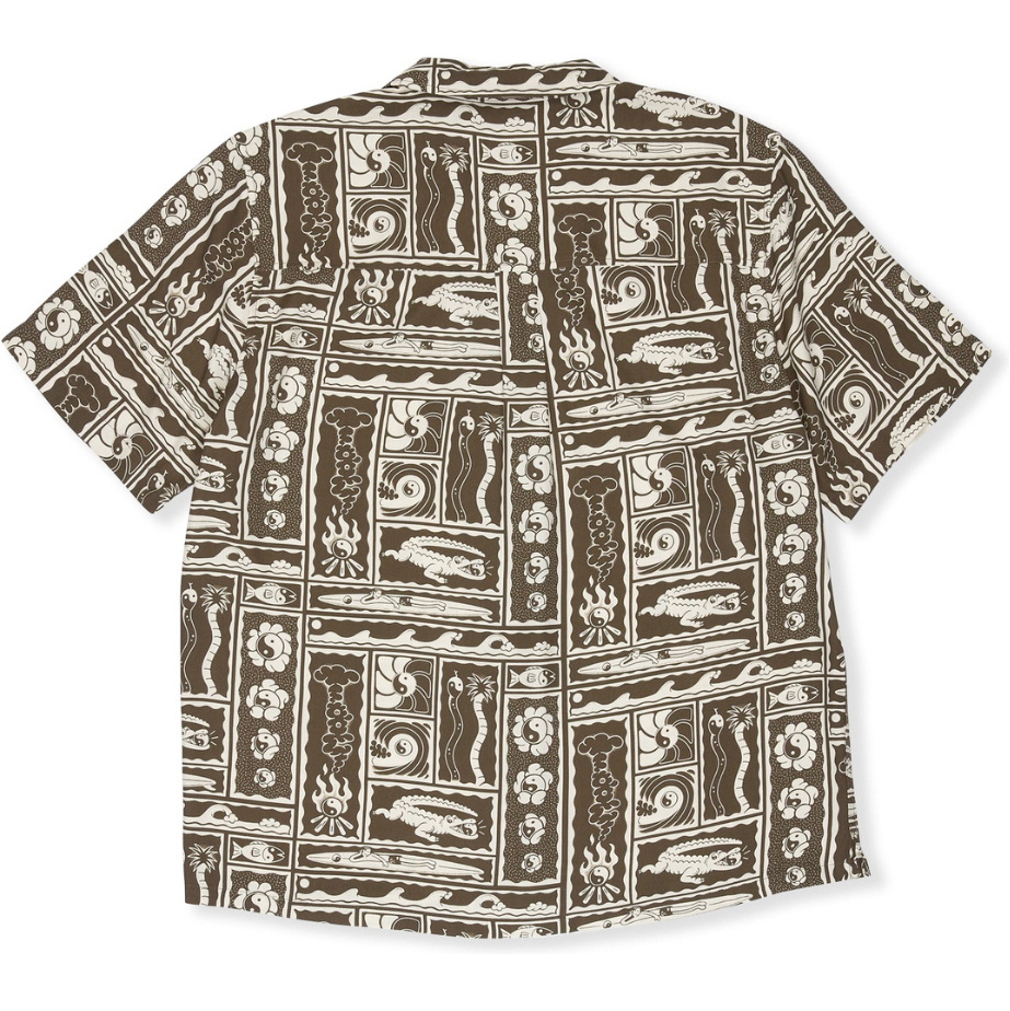 2026 T & C Surf Designs Mens Aloha Shirt TM7SS - Brown